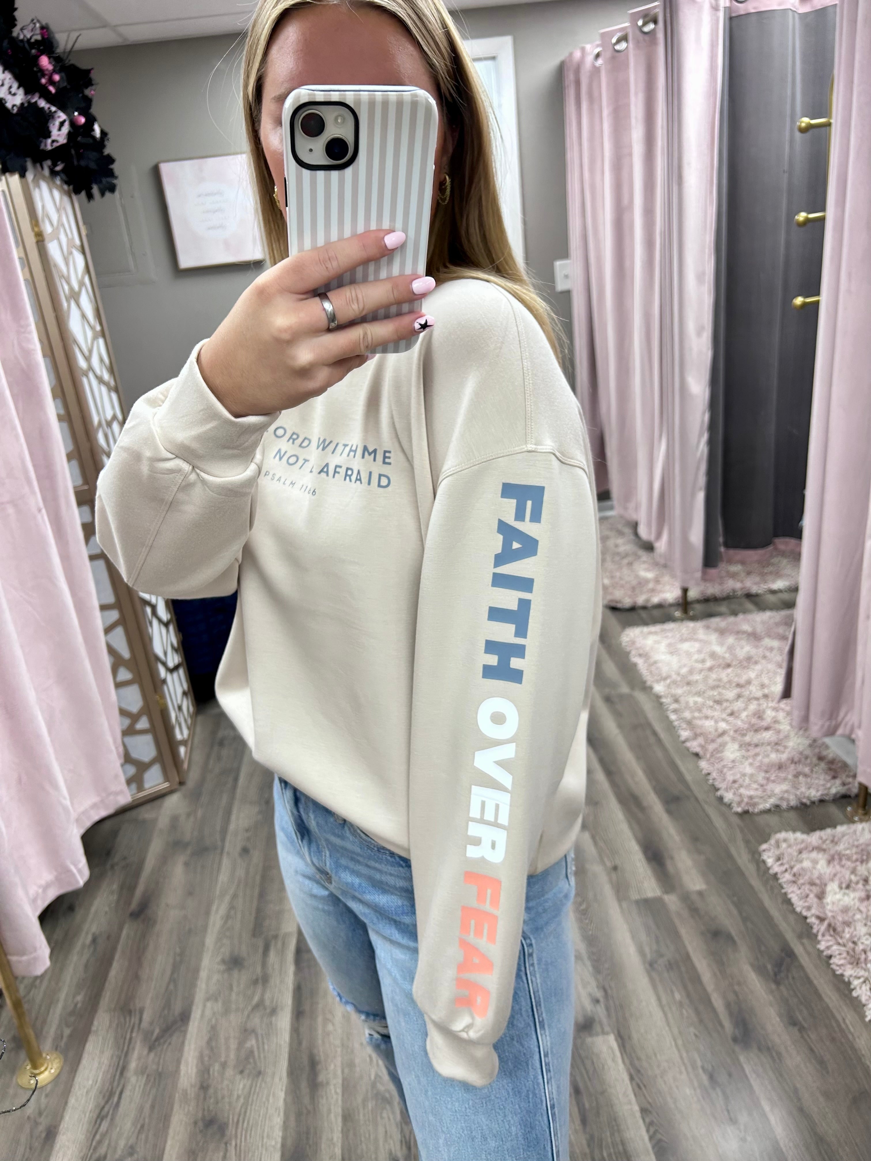 “Faith Over Fear” Ultra Comfy Crewneck