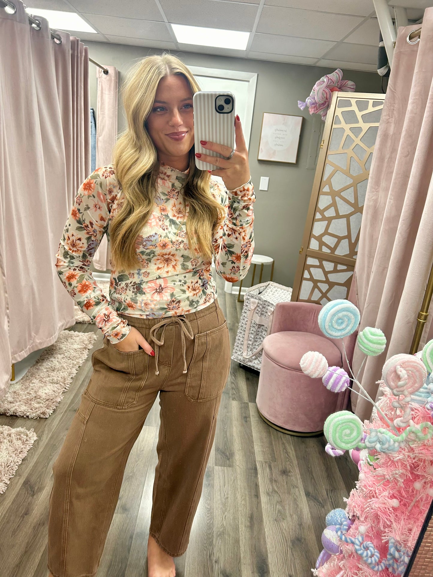 Bloom Floral Mesh Top