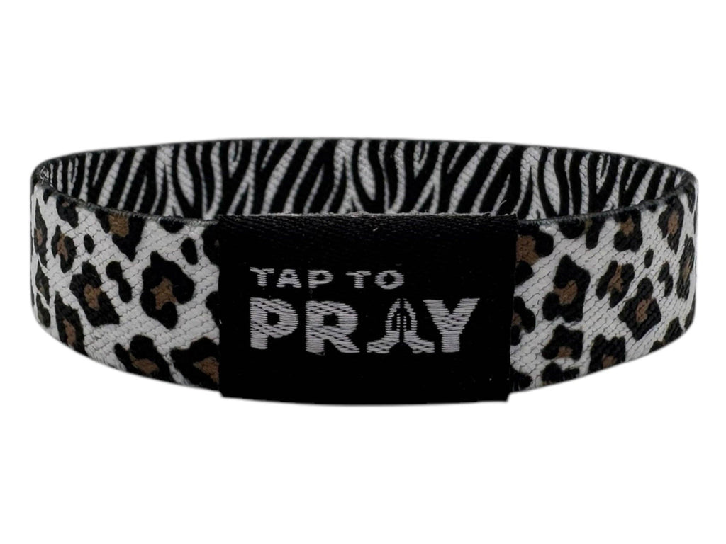 Tap To Pray™ Wristbands - Safari Zebra
