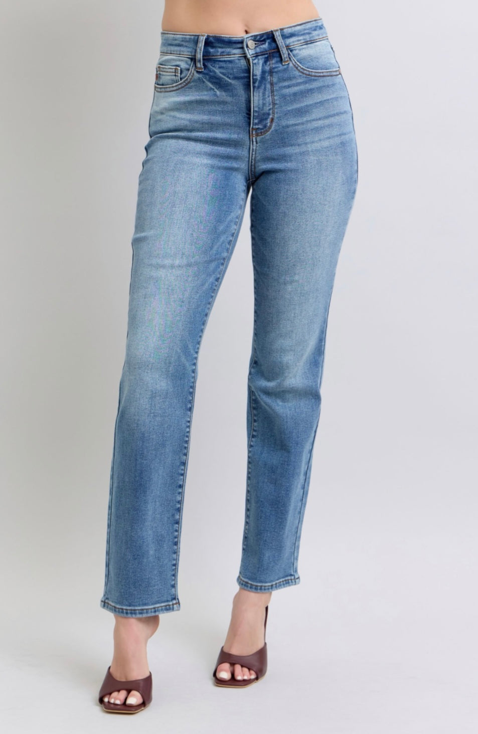 Judy Blue Vintage Thermal Straight Jean