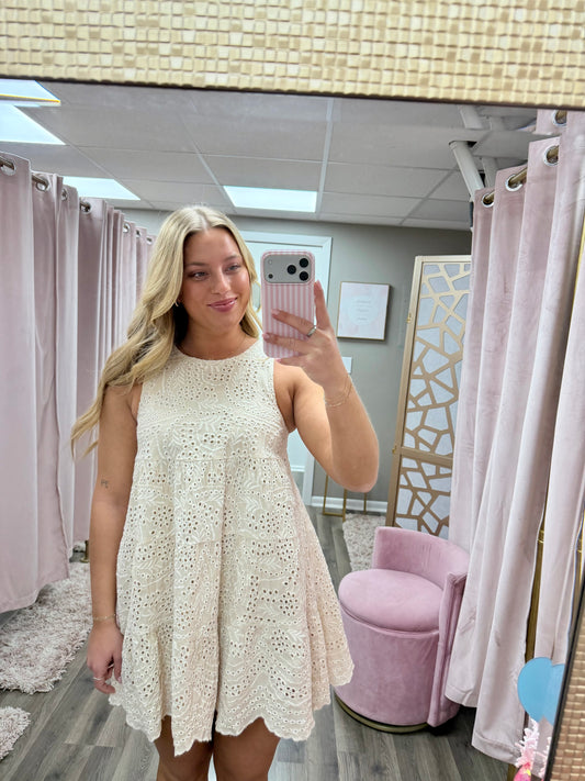 Simple Eyelet Dress