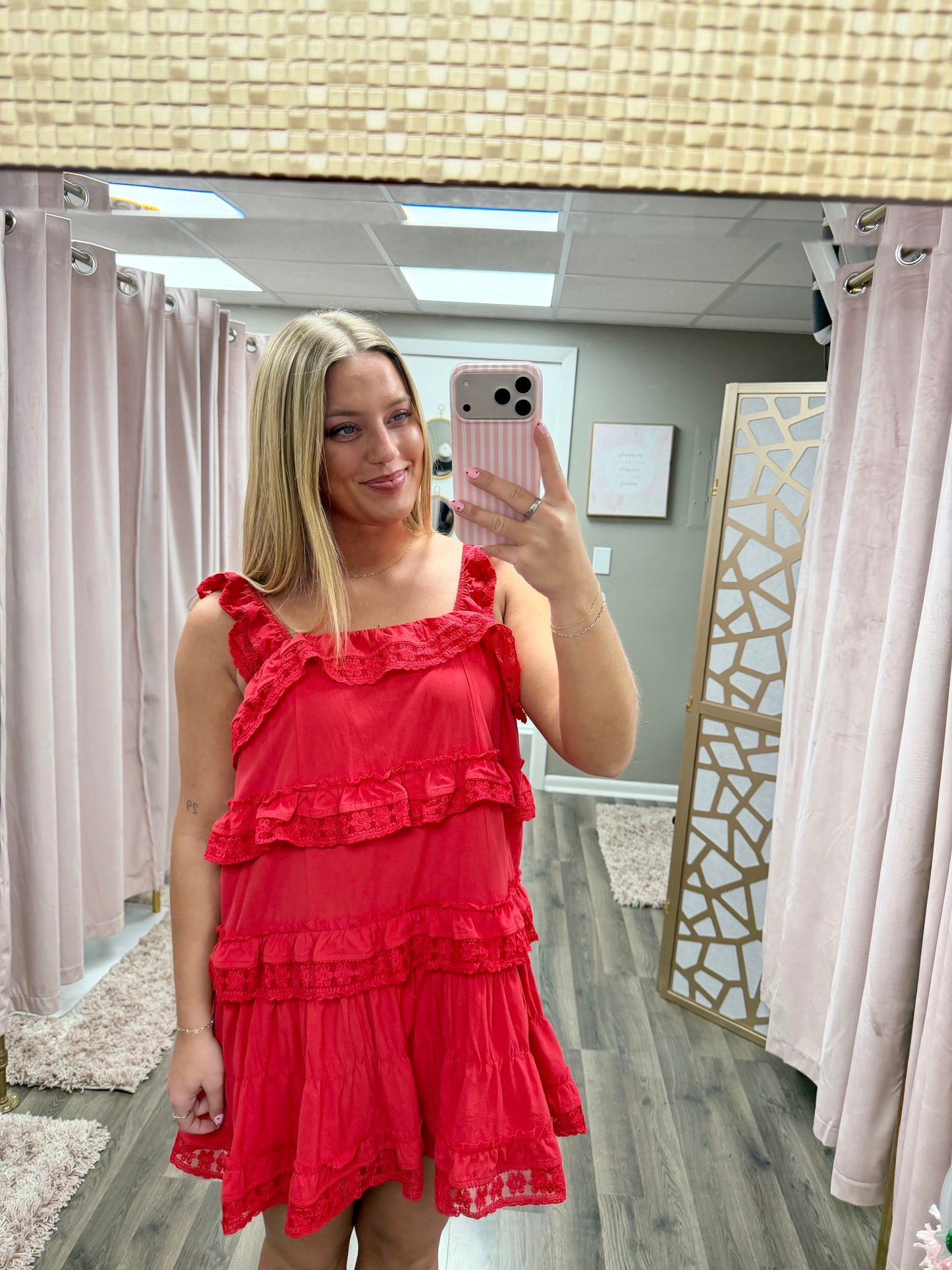 Ruffle Tiered Mini Dress