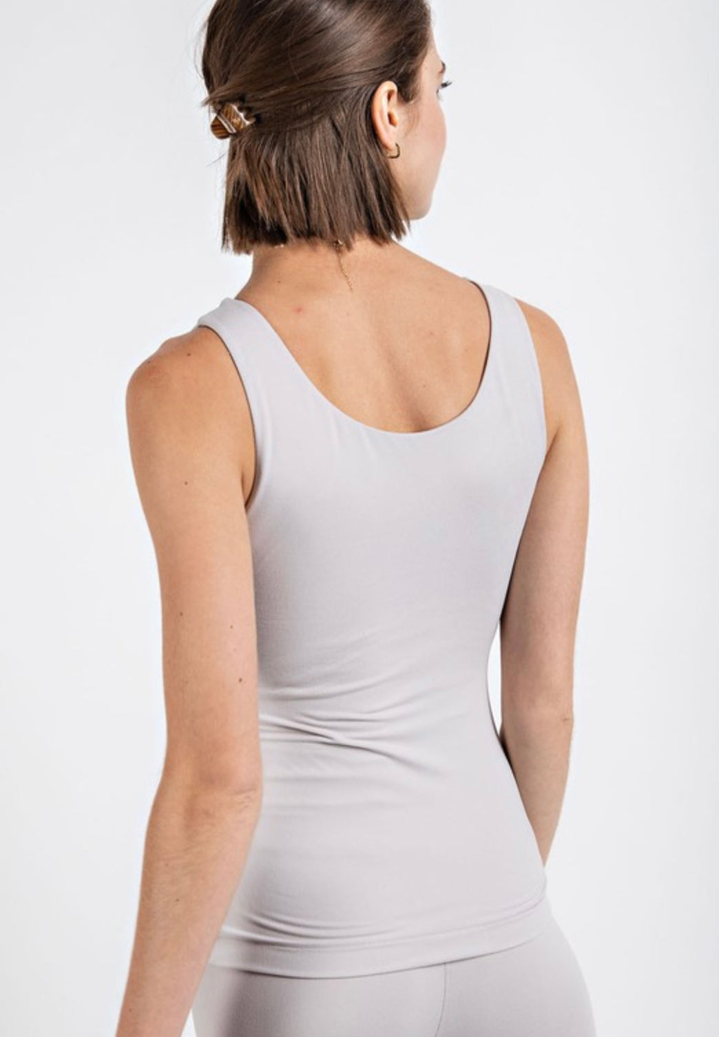 Butter Sleeveless Round Neck Tank