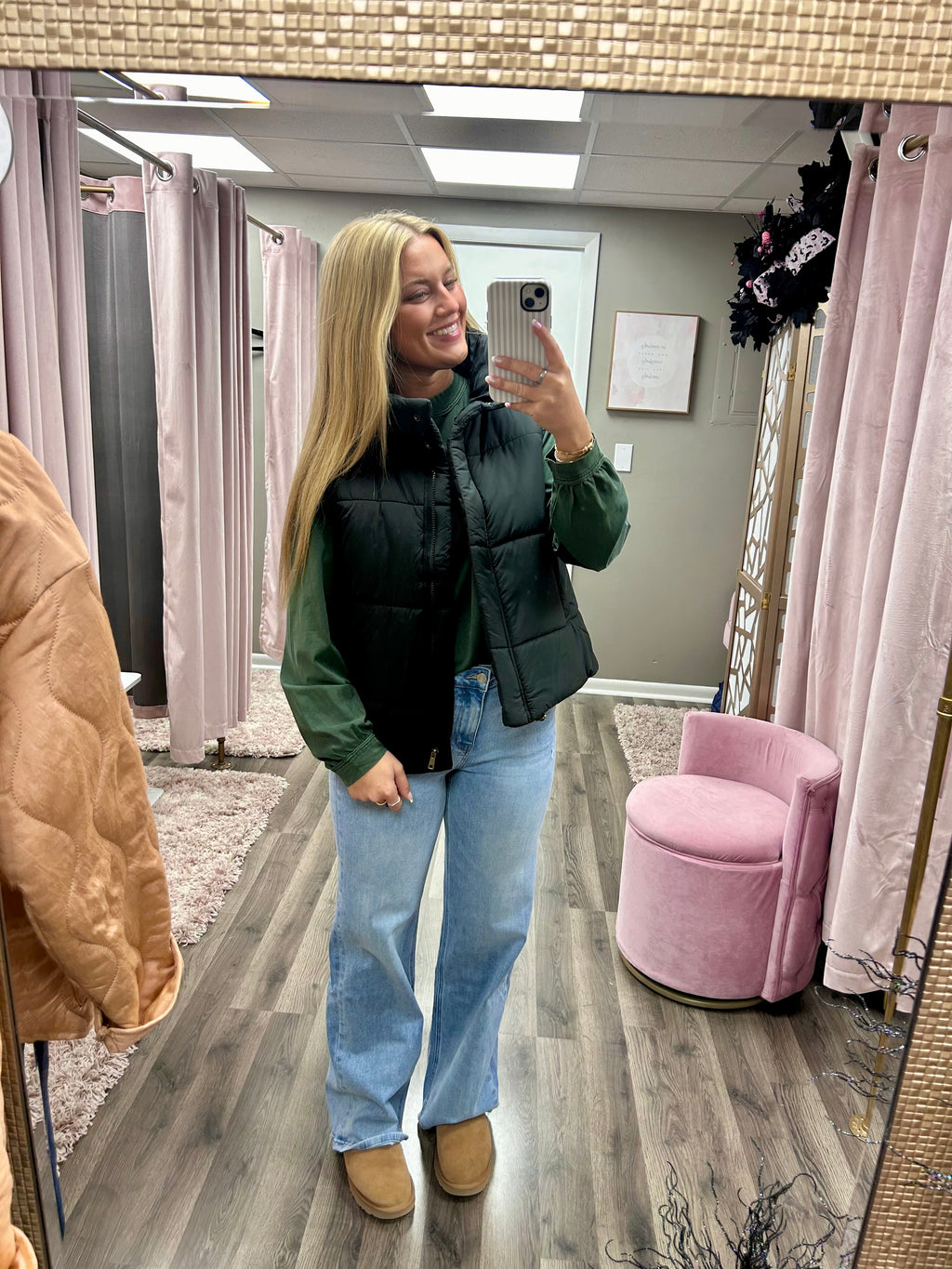 High Neck Puffer Vest