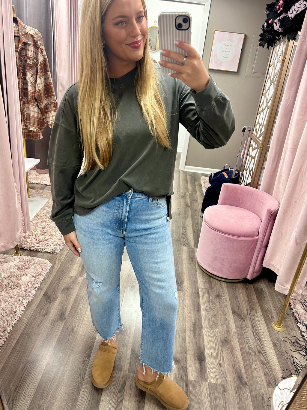 Bayeas Bella High Rise Straight Leg Jean