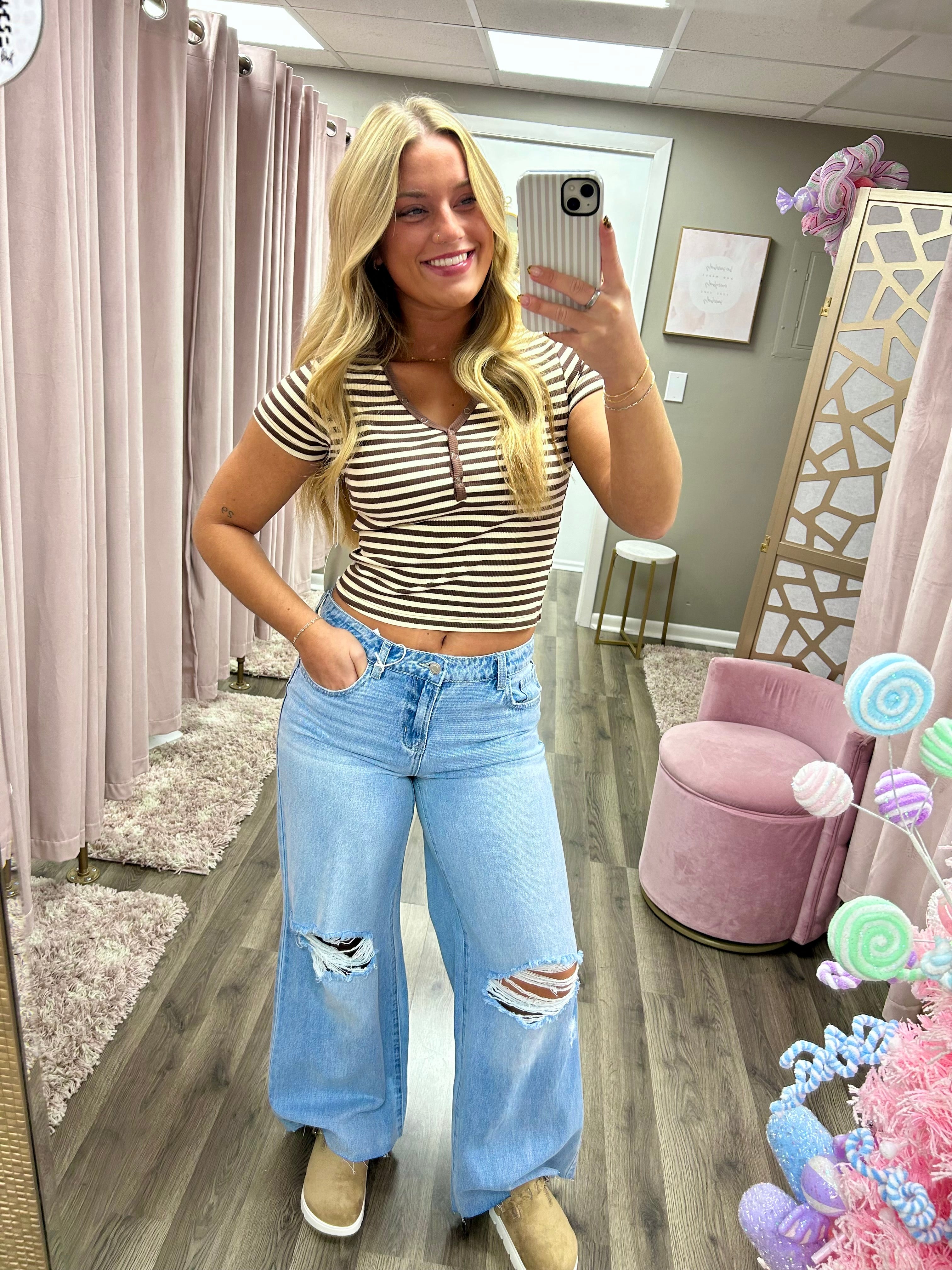 Cello Low Rise Wide Leg Jean
