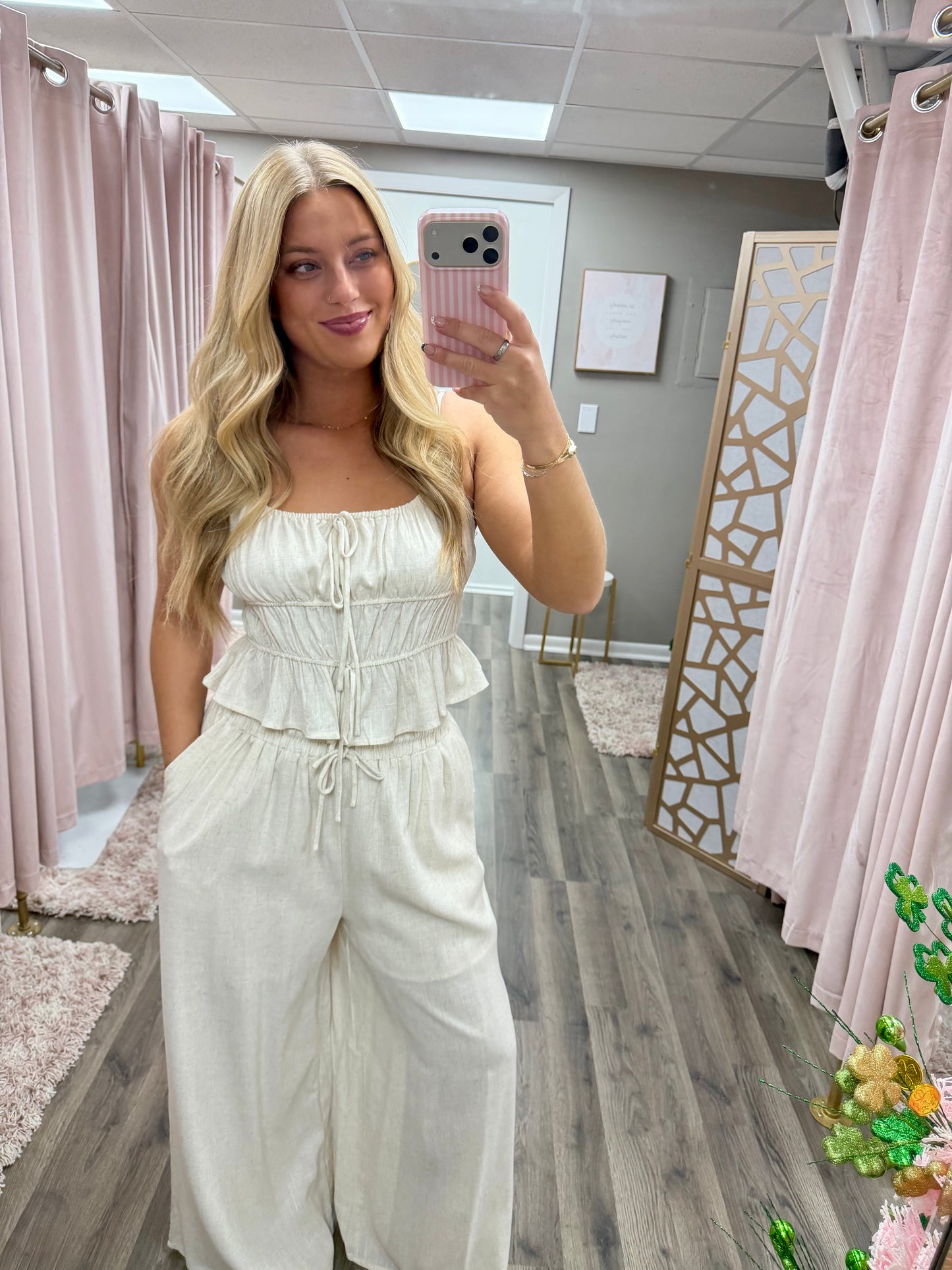 Tiered Spaghetti Strap Tank