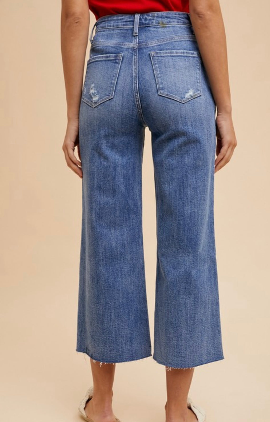 High Rise Comfort Stretch Wide Denim