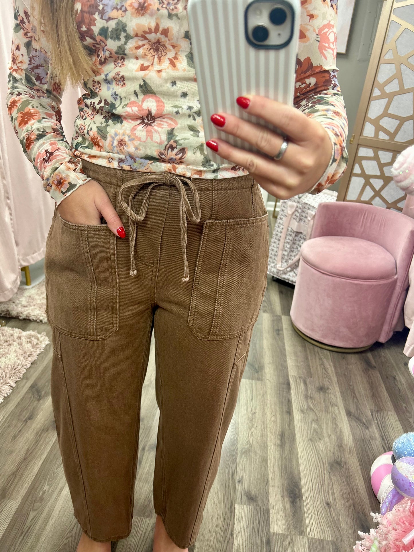 Vintage Wash Relax Fit Pocket Pant