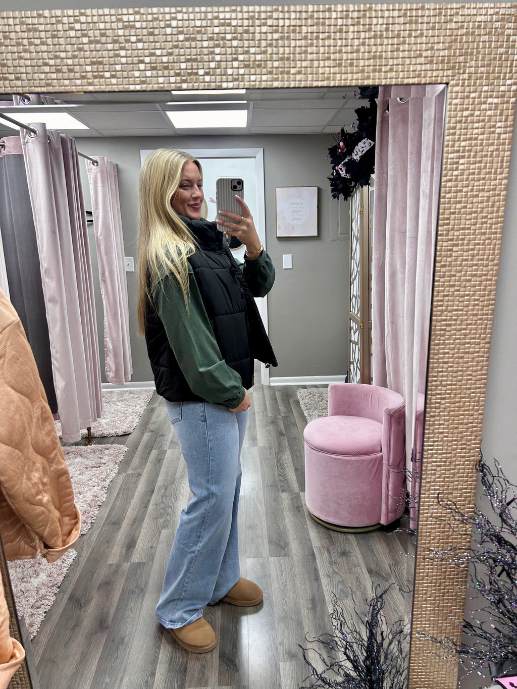 High Neck Puffer Vest