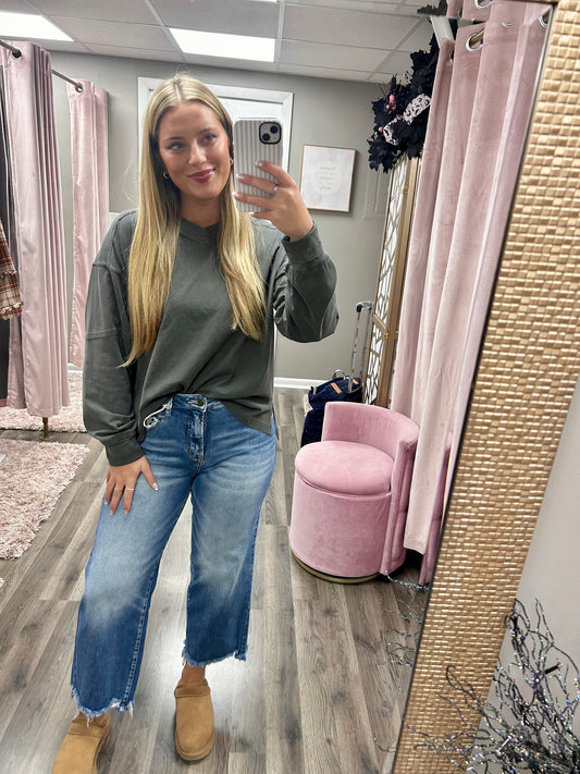 Bayeas High Rise Straight Leg Jean