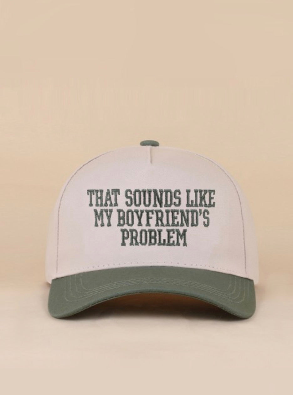 Boyfriends Problem Two Tone Hat