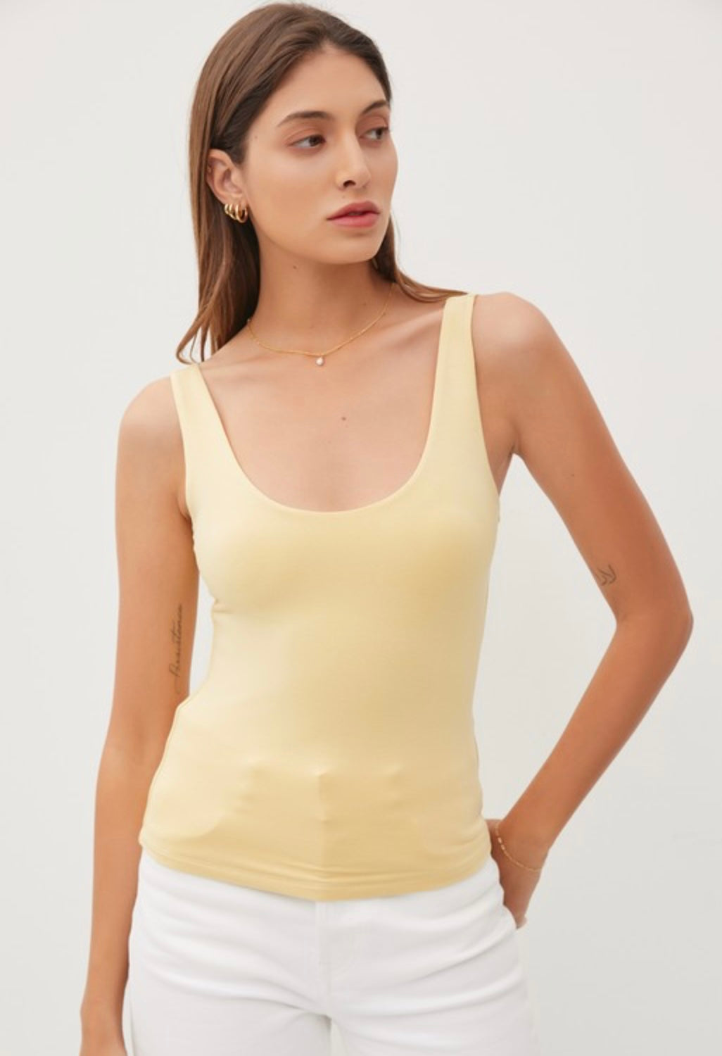 Butter Scoop Neck Tank