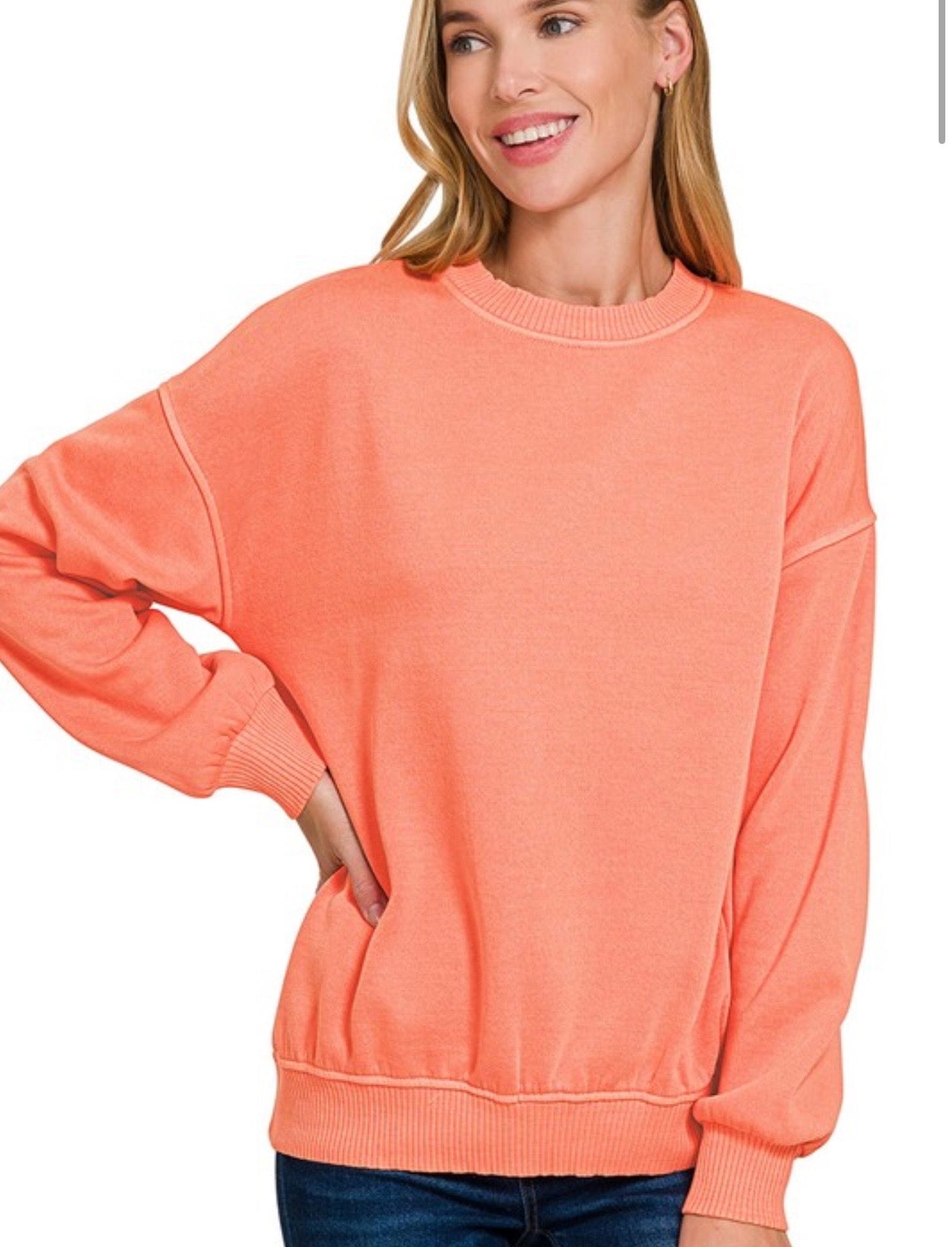 Pigment Dyed Fleece Pullover