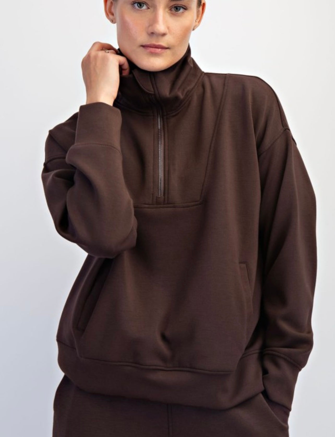 Poly Span Quarter Zip Pullover