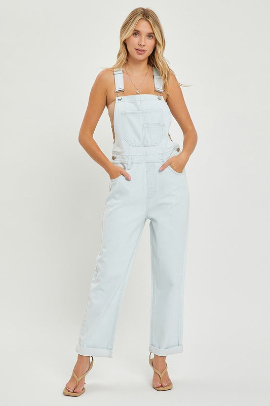 Oversized Cuffed Overalls