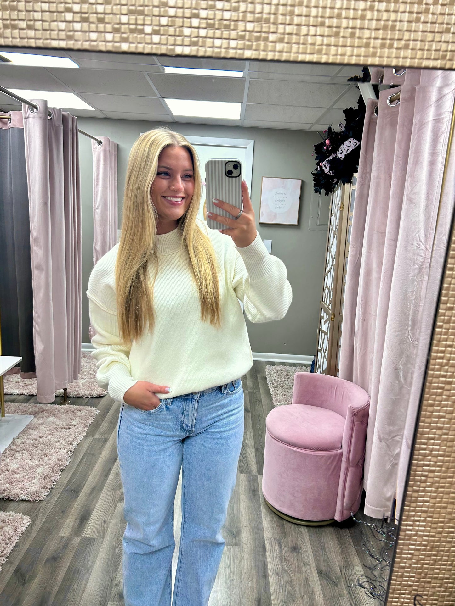 Thickband Drop Shoulder Sweater