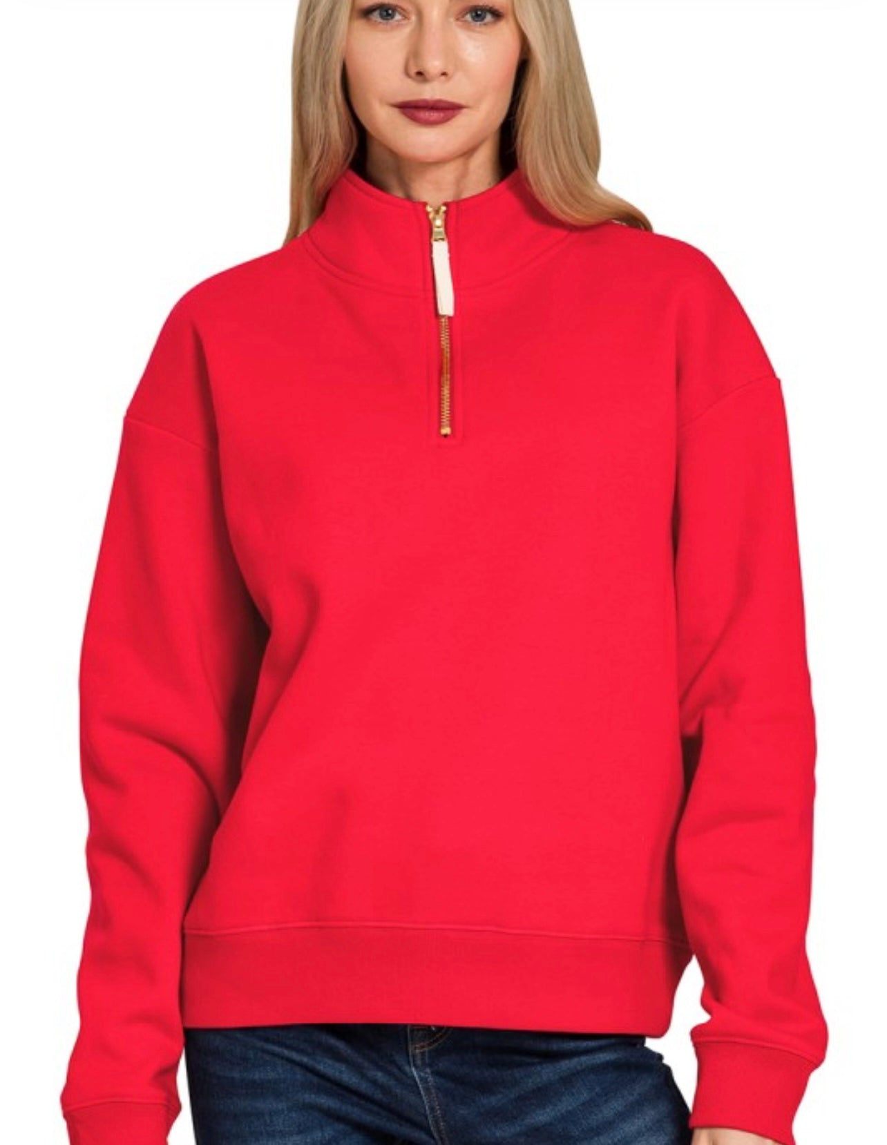Fleece Half Zip Top