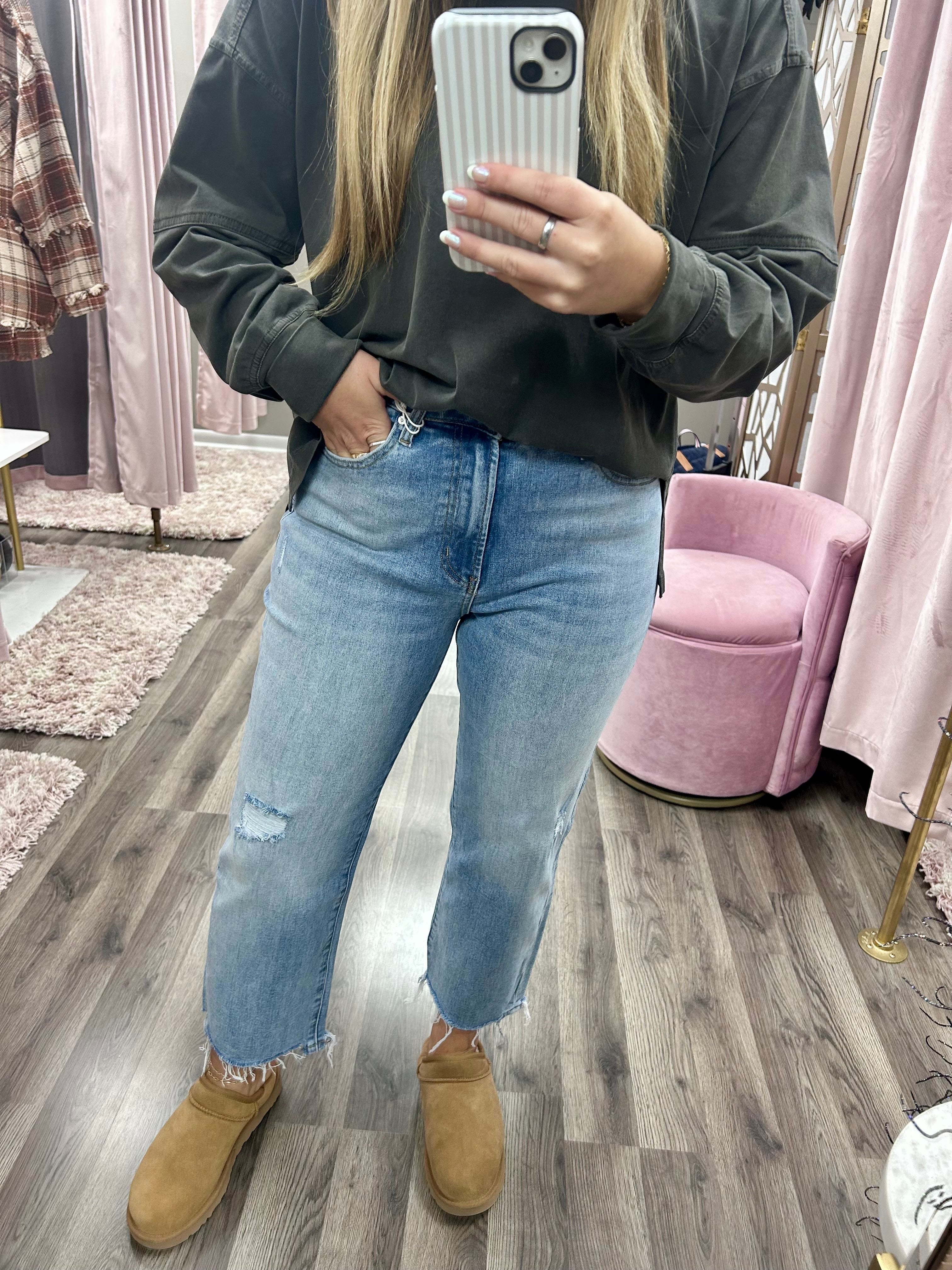 Bayeas Bella High Rise Straight Leg Jean