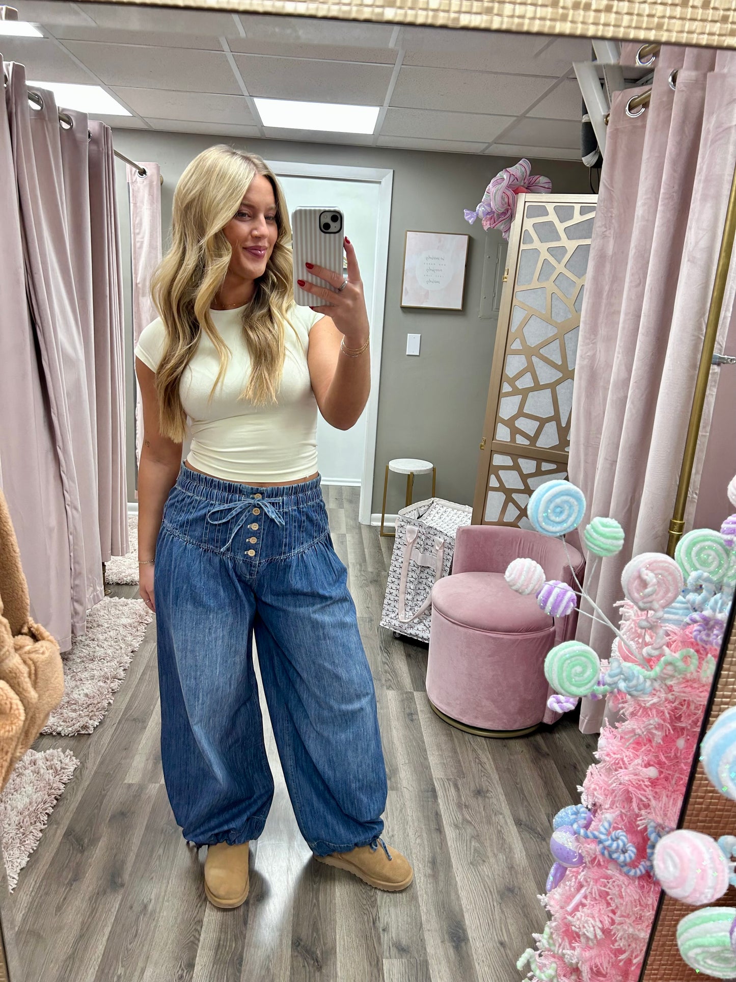 Wide Leg Tie Waist Pant