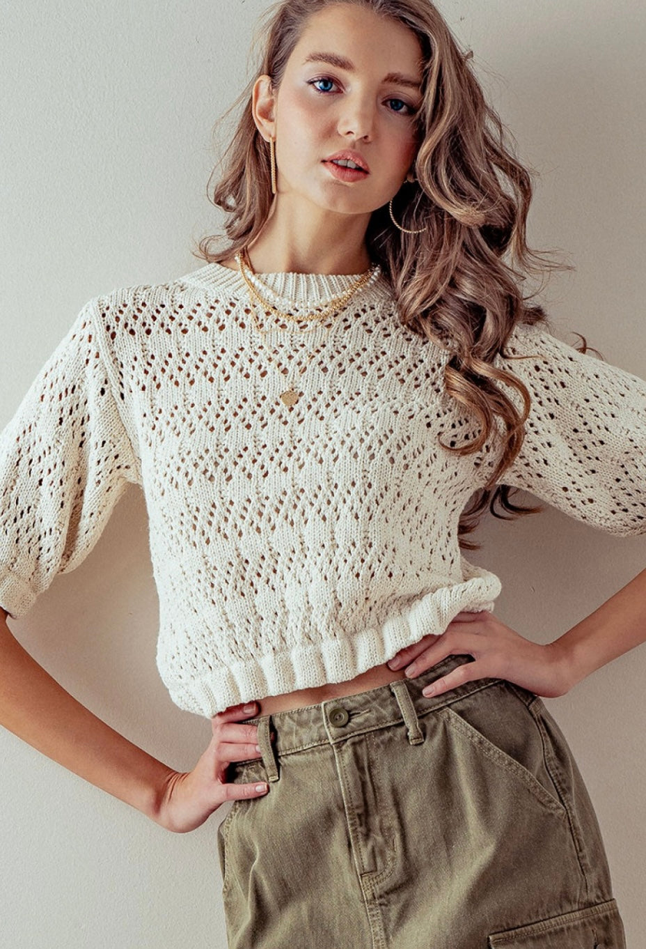 Hollow Out Crochet Top