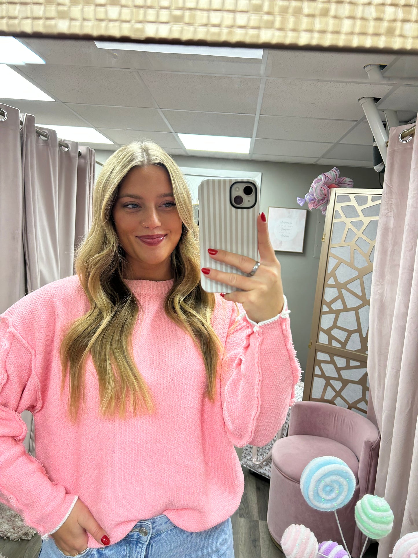 Exposed Seam Sweater