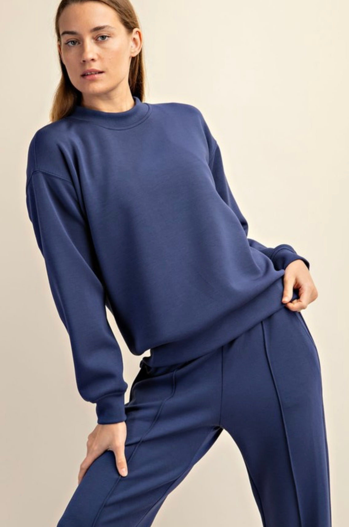 Poly Mockneck Pullover