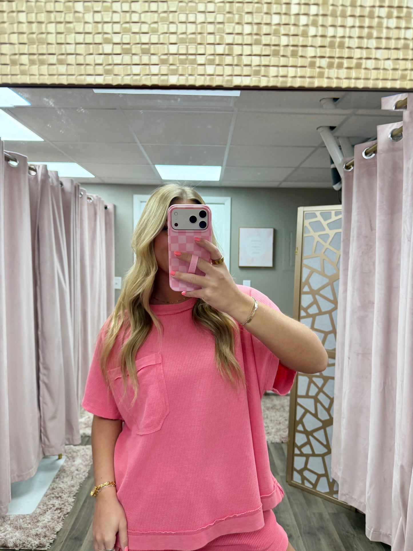 Waffle Honey Comb Tee