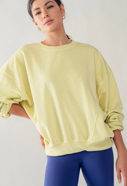 Pigment Washed Sweatshirt Top