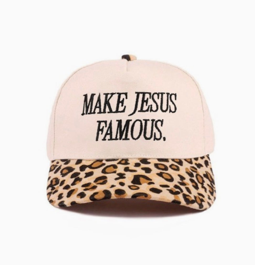 ‘Make Jesus Famous’ Two Tone Hat