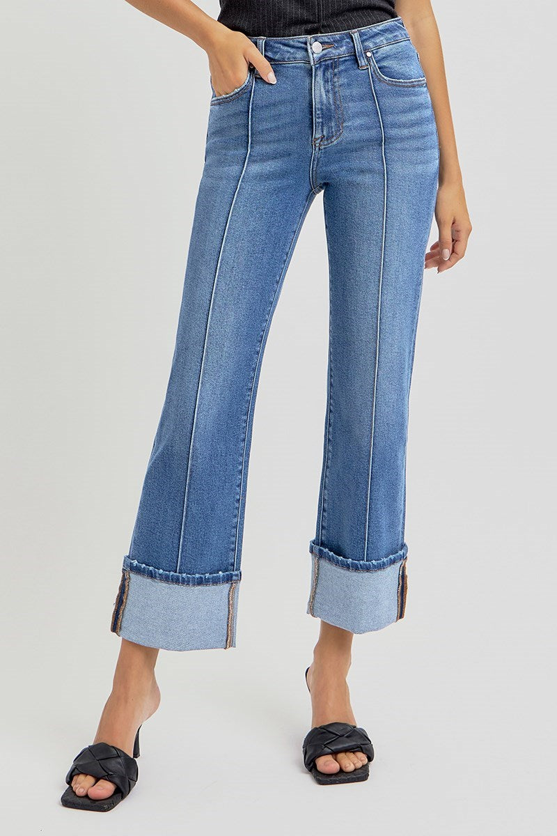 Risen High Rise Front Seam Detail Jean