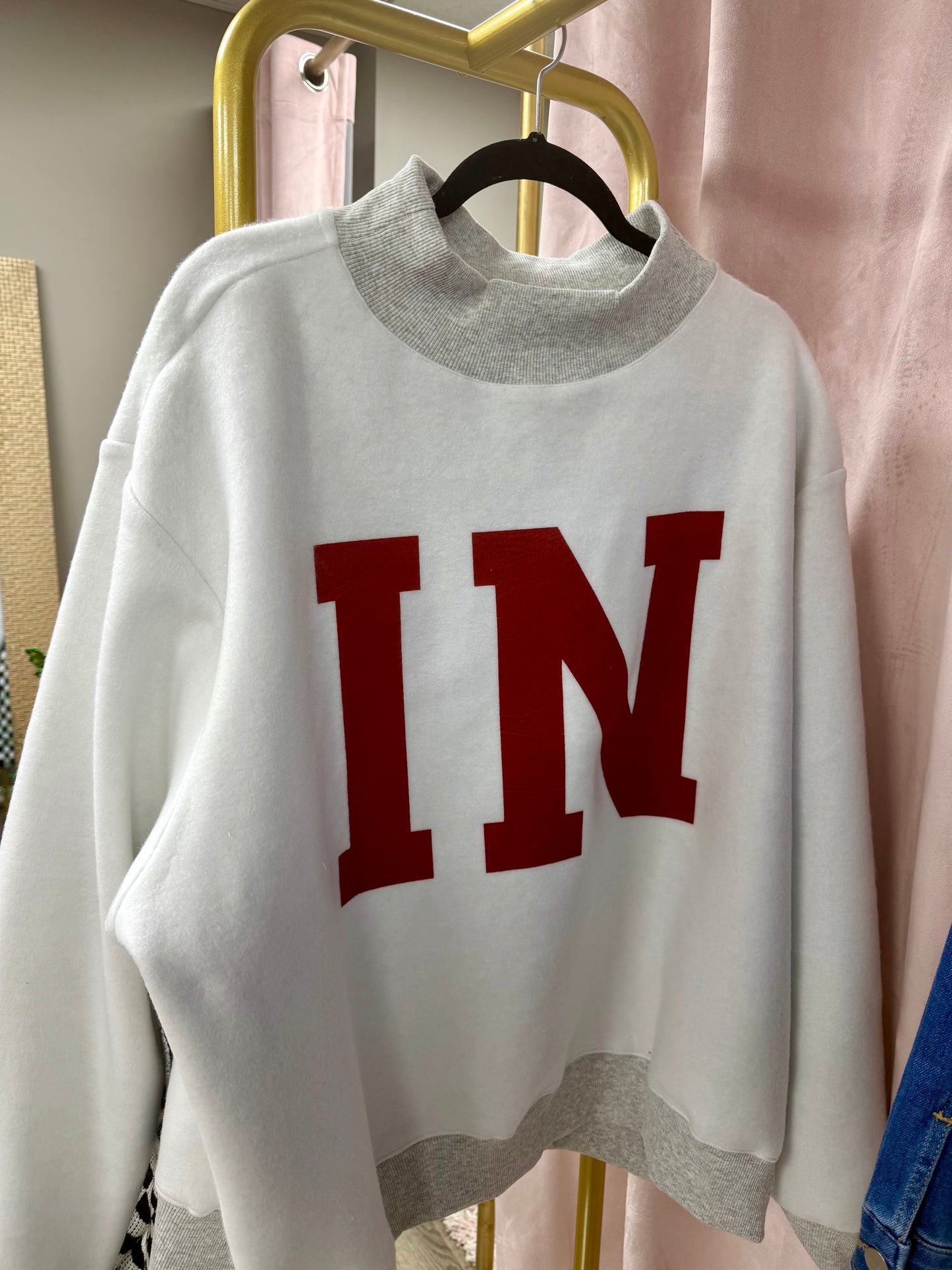 Indiana Reversible Mock Neck Crew