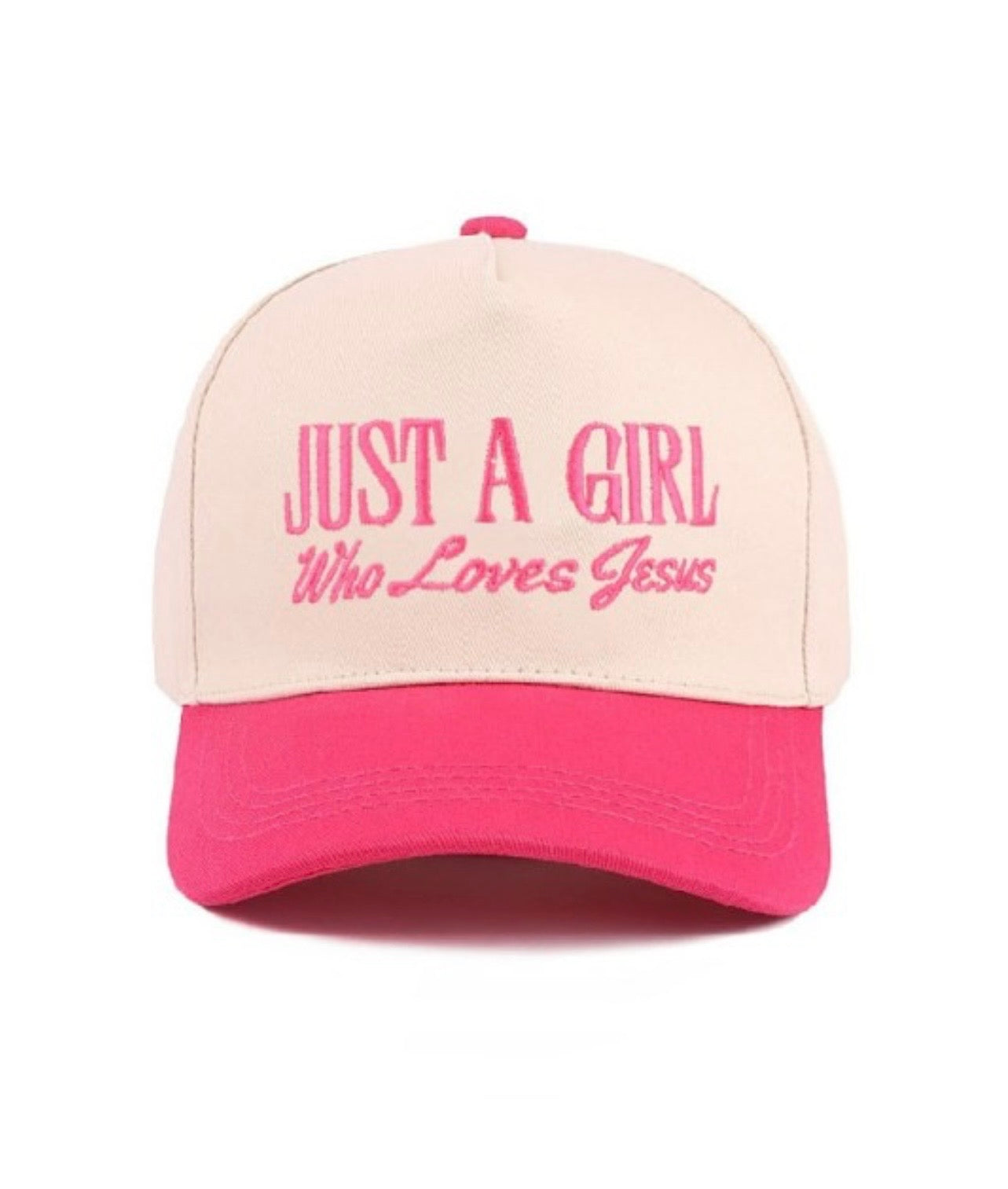 “A Girl Who Loves Jesus” Two Tone Hat