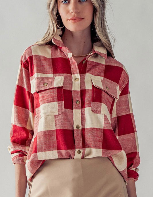 Button Down Flannel Shirt