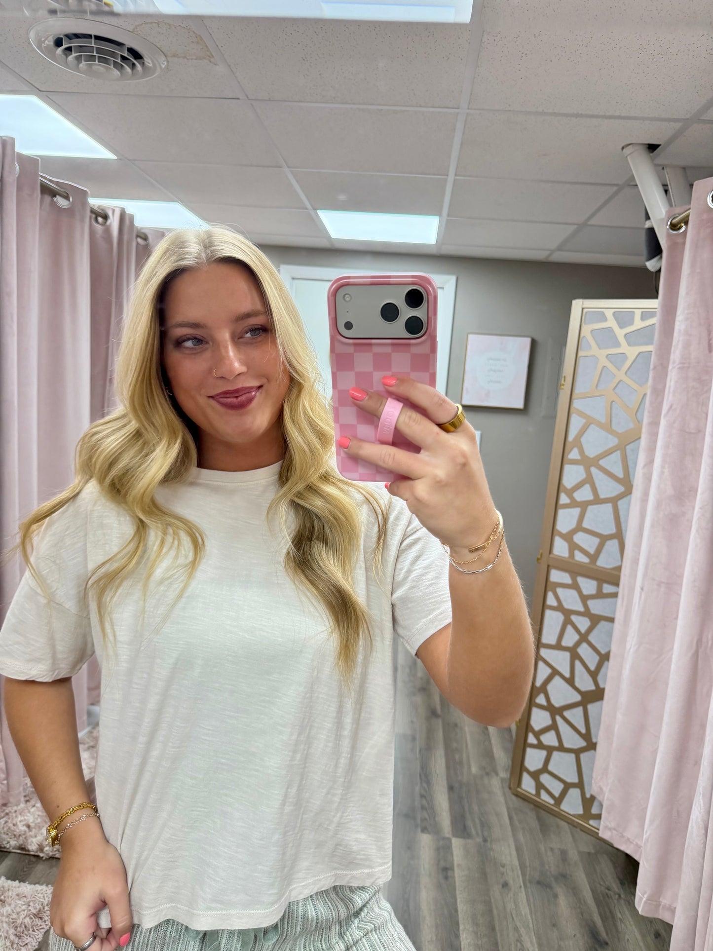 Everyday Drop Shoulder Slub Tee