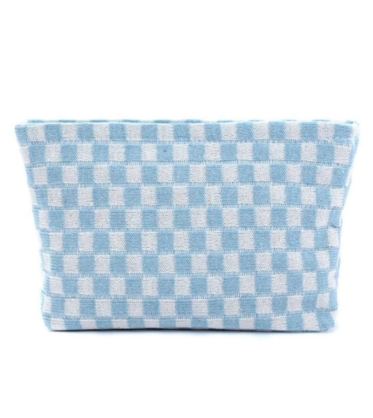 Checkered Cosmetic Pouch