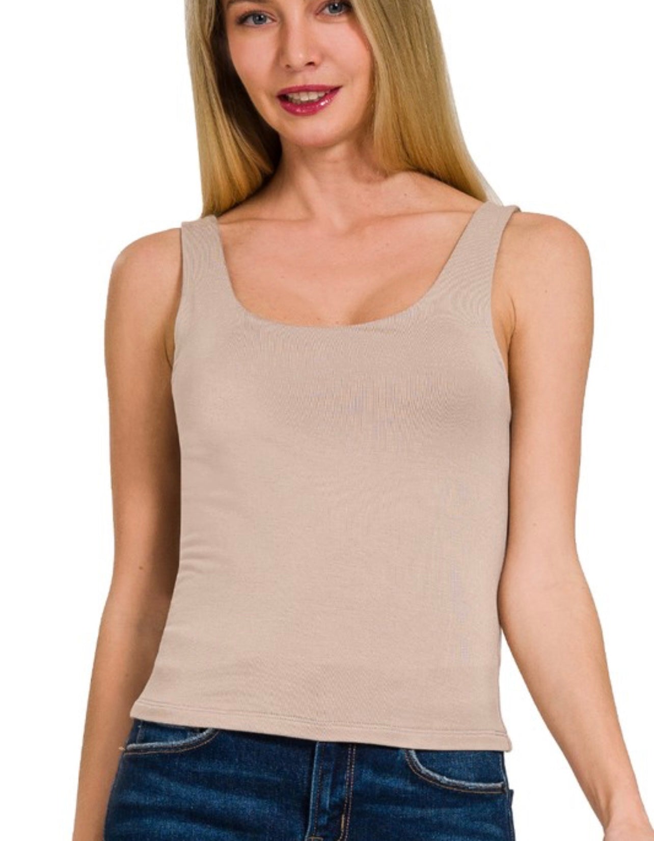 Double Layer Round Neck Tank