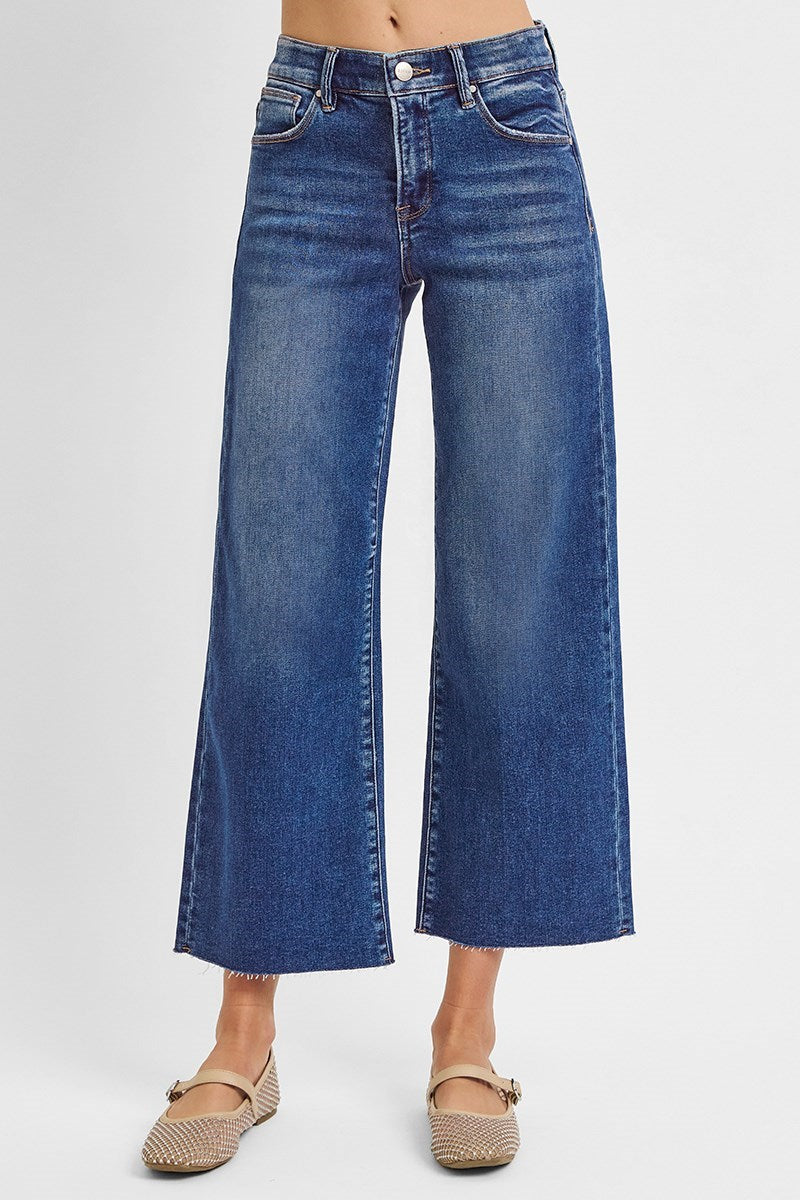 Risen Mid Rise Crop Jeans