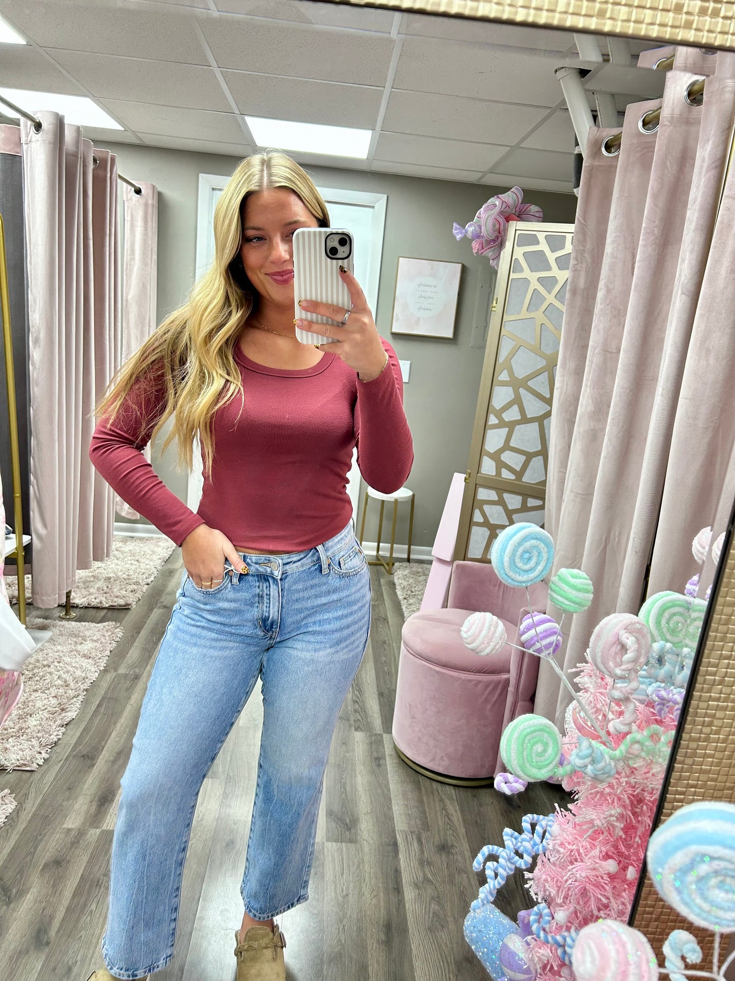 Judy Blue MR Petite Straight Rigid Jean