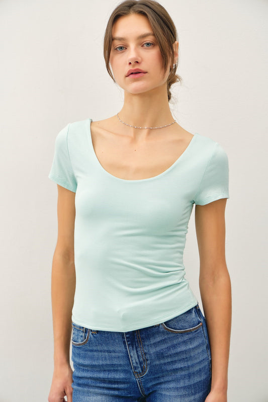 Butter Soft Scoop Neck Tee