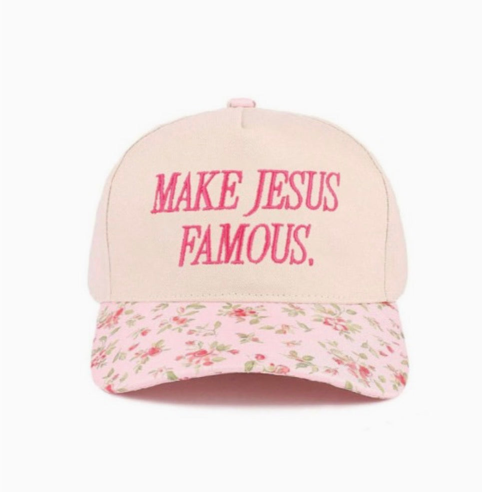 ‘Make Jesus Famous’ Two Tone Hat