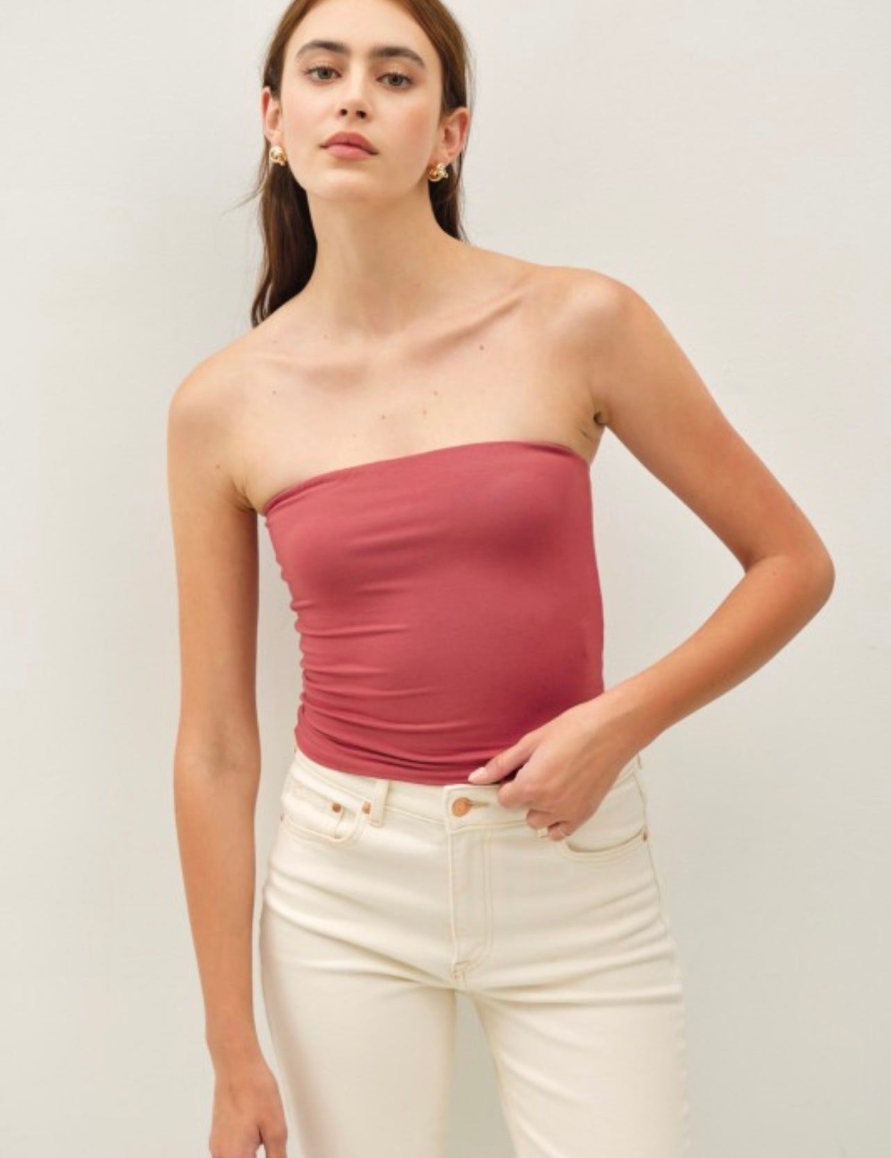 Basic Jersey Bandeau Top
