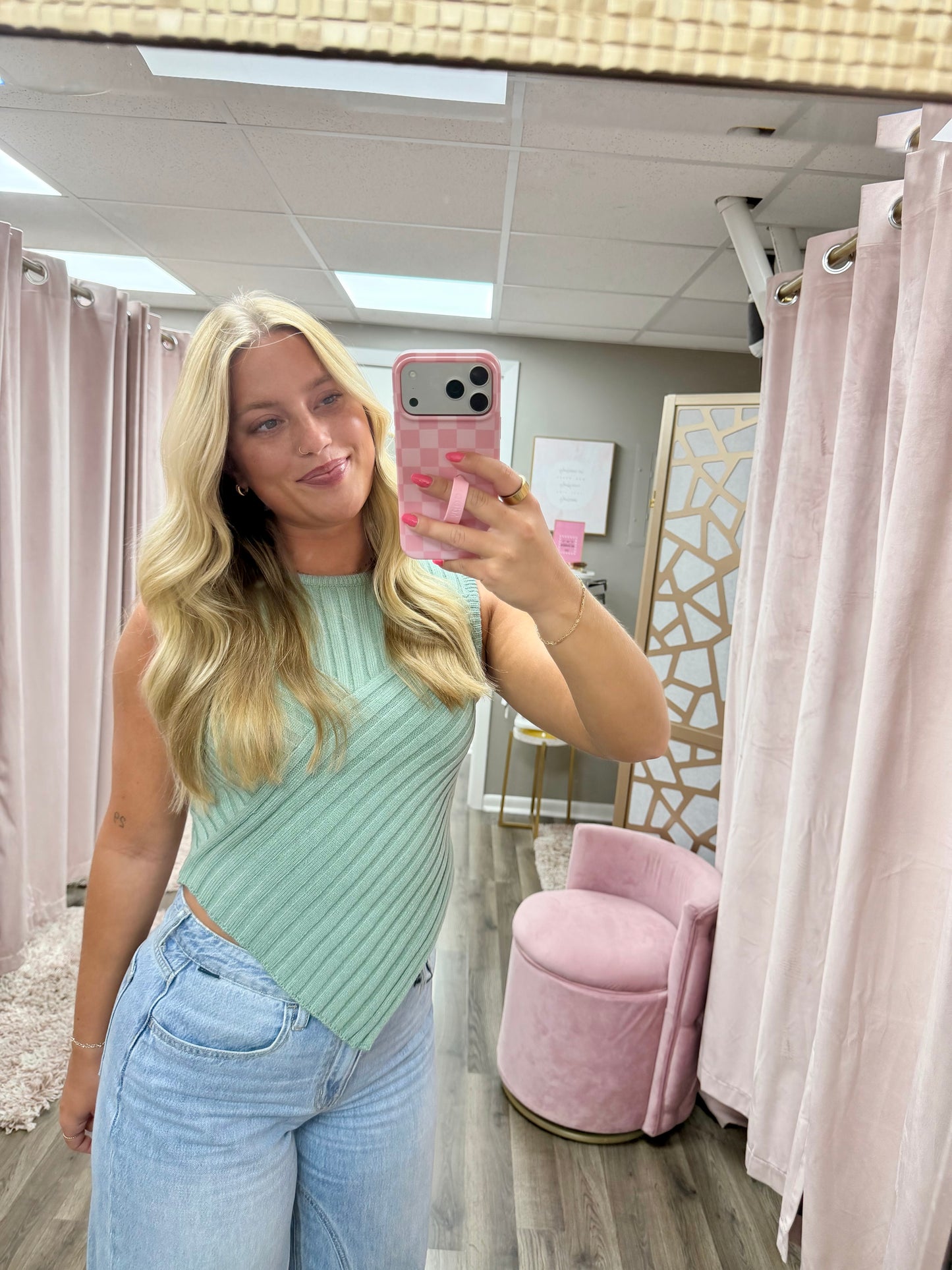 V Front Sweater Top