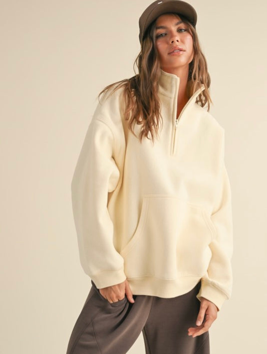 Cozy Oversized Half Zip