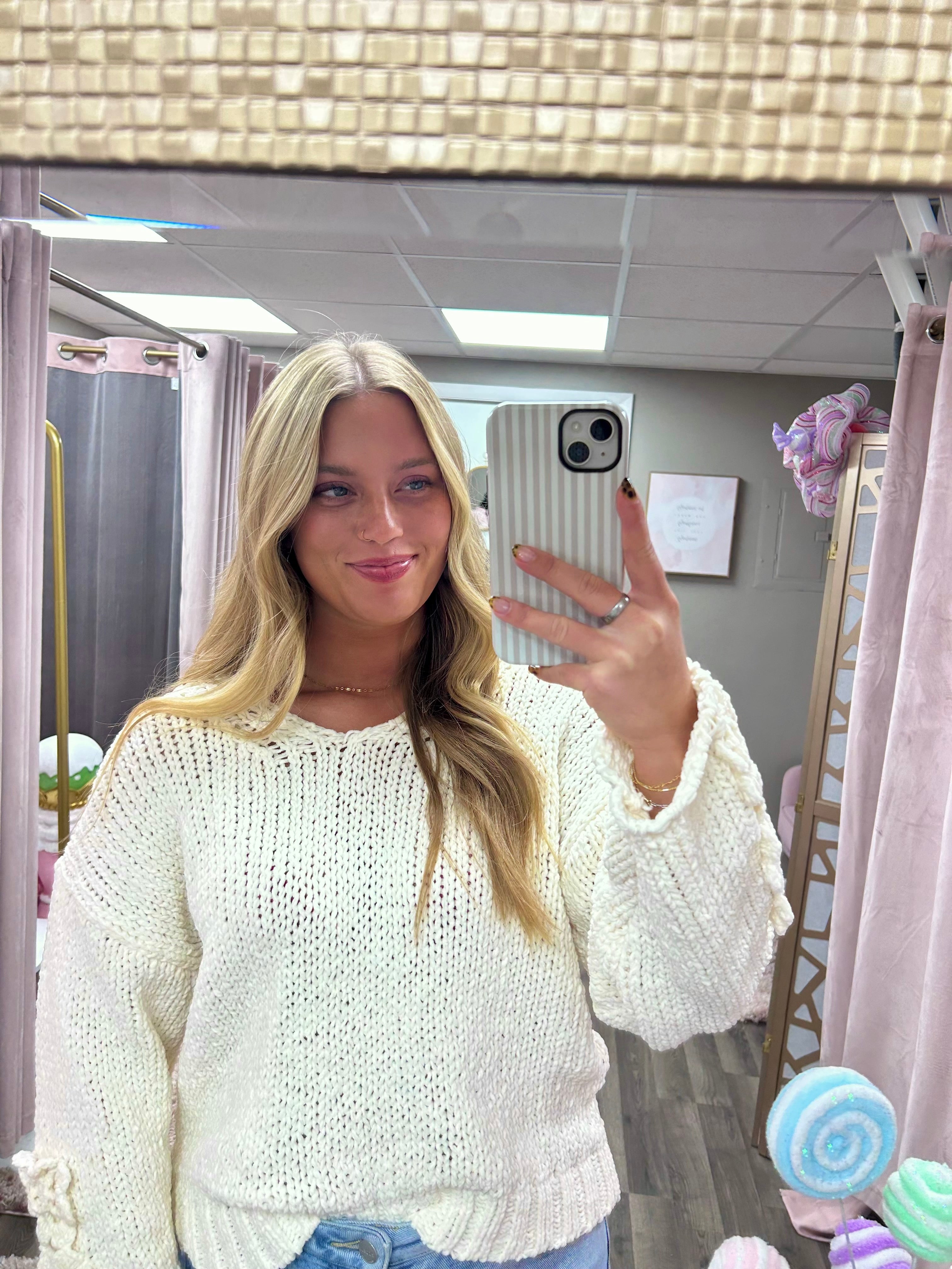 Chunky Knit Sweater Top