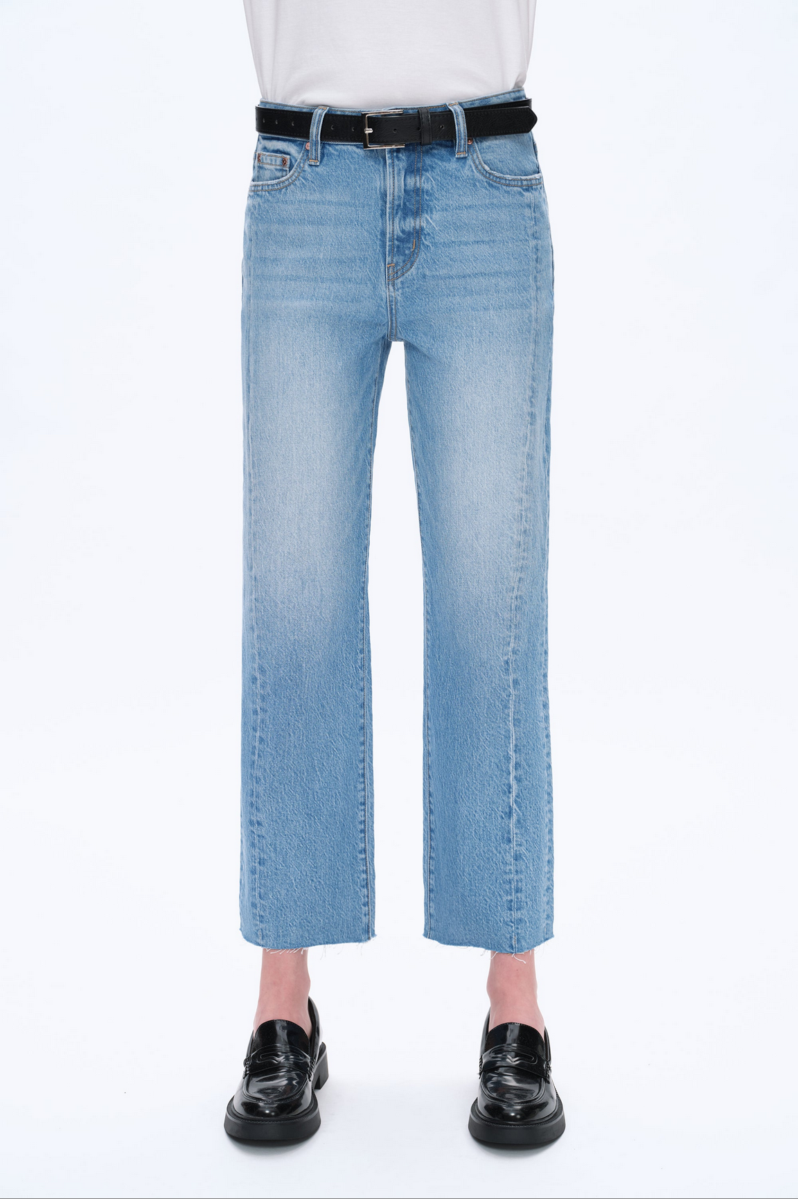Bayeas High Rise Straight Leg Jean