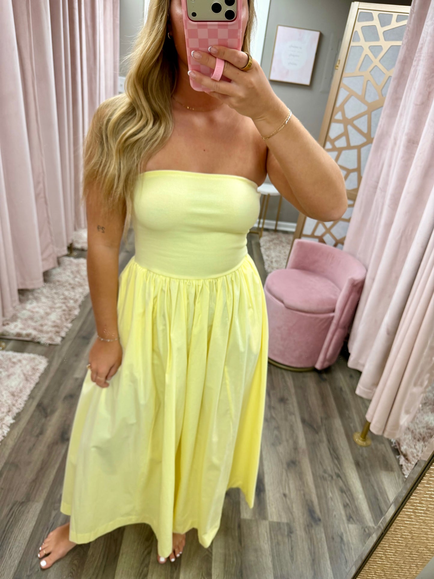Strapless Top Maxi Dress