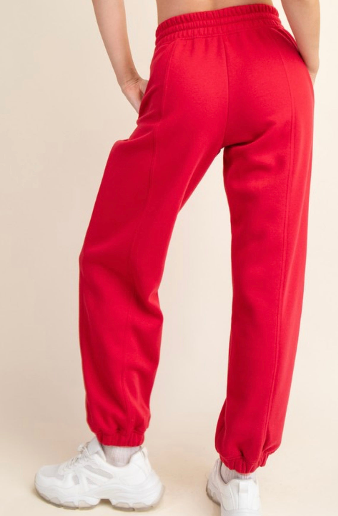 Fleece Jogger Pleat Sweatpant