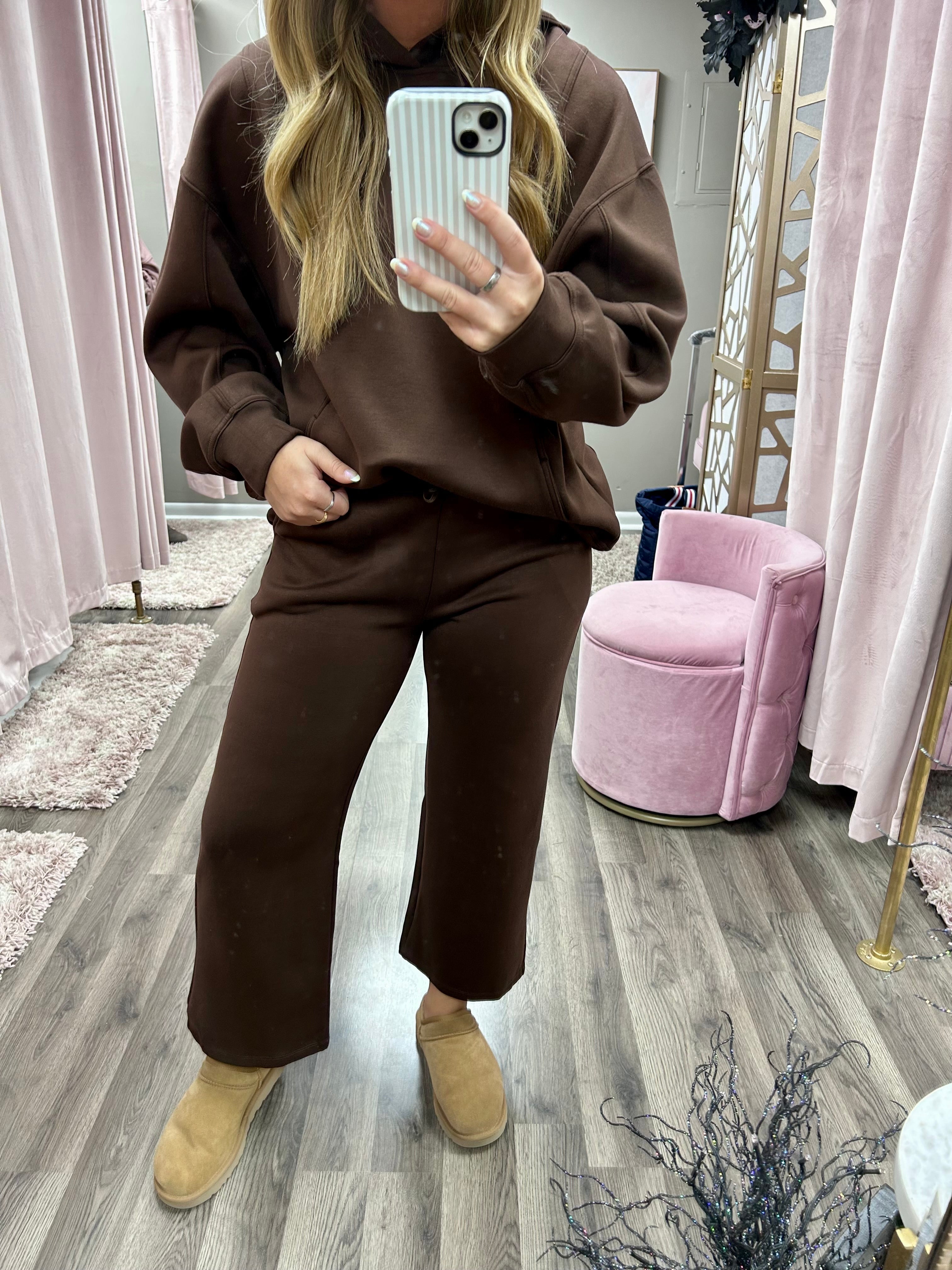 High Rise Cropped Straight Pant