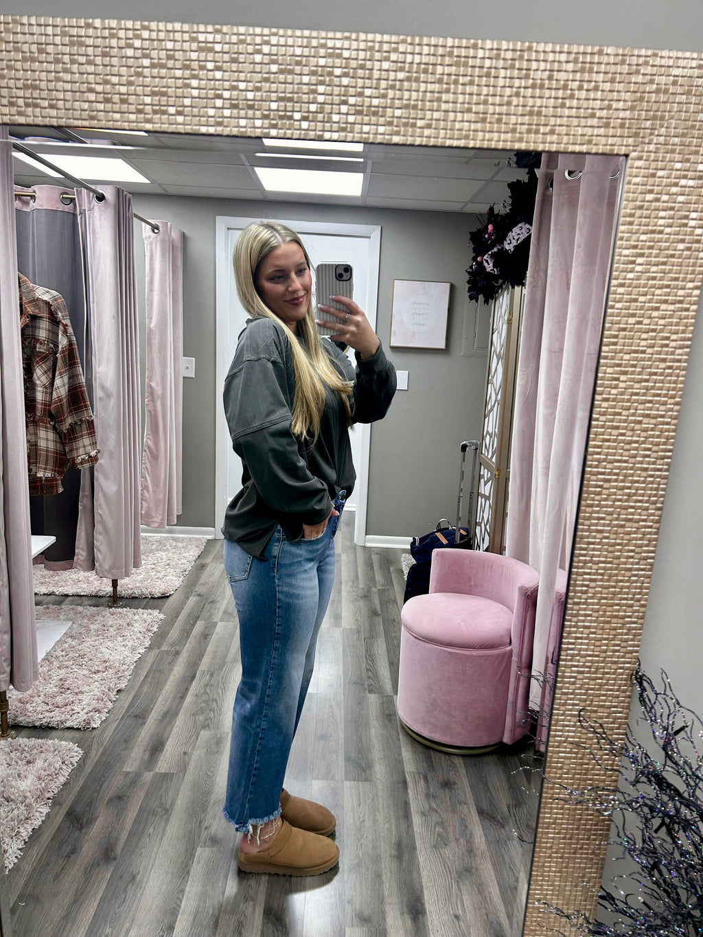 Bayeas High Rise Straight Leg Jean